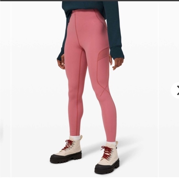 lululemon athletica Pants - Lululemon Break a Trail Super High Rise Tight 28" Brier Rose Leggings 4
